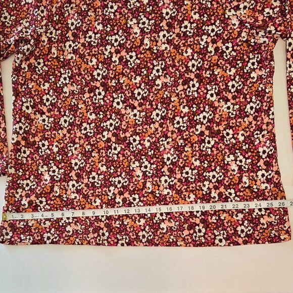 NWOT - Croft & Barrow Floral Pattern Long Sleeve Top – Size 2X - Never Worn - Picture 7 of 8